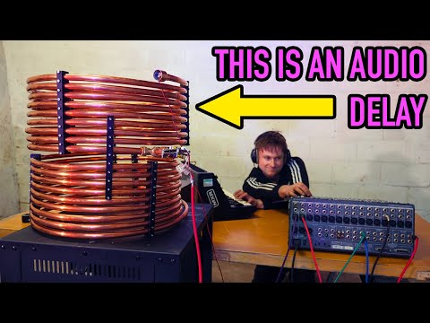 COPPER PIPE MADE INTO A STUDIO DELAY THAT RUNS AT THE SPEED OF SOUND