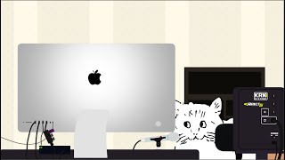 作業するバーチャルねこを観察してみよう！