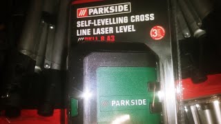 parkside self levelling cross line  laser level
