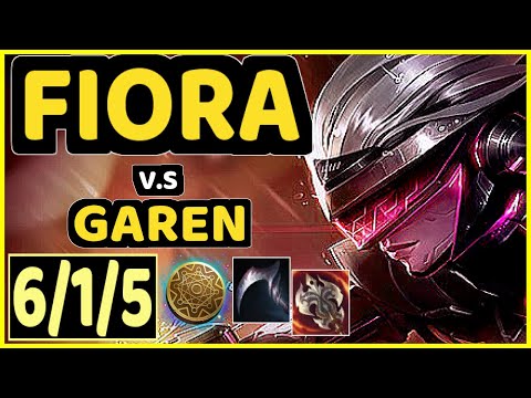 SATORIUS (FIORA) vs GAREN - 6/1/5 KDA TOP CHALLENGER GAMEPLAY - EUW