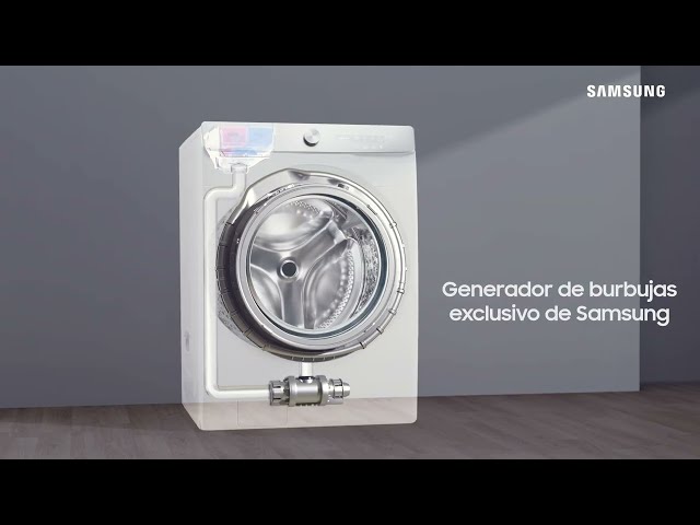 Samsung WW90TA046AX Lavadora de Carga Frontal 9Kg A Acero Inoxidable video