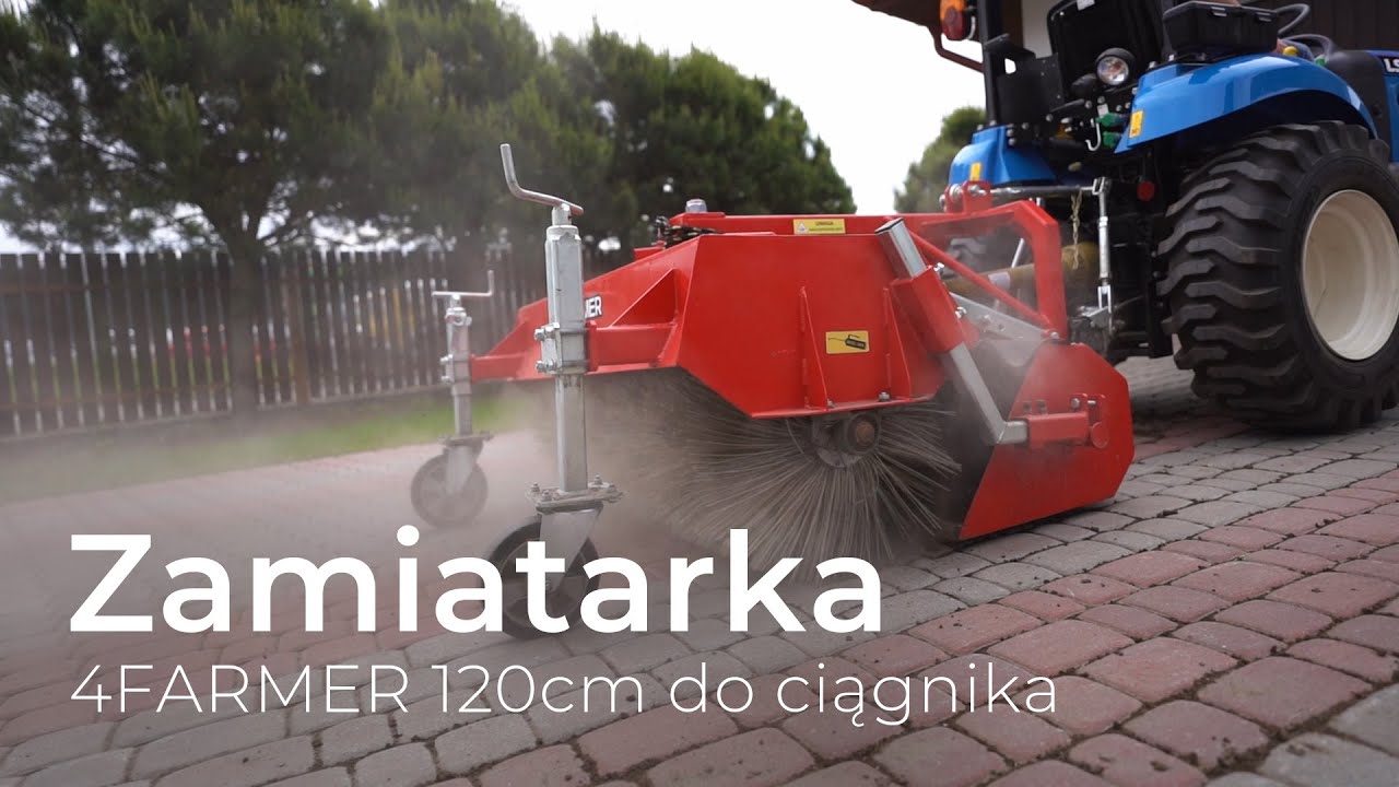 Zamiatarka 4FARMER 120 cm z koszem - LS Tractor XJ 25