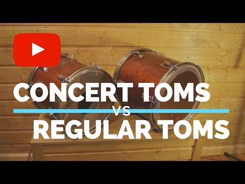 Concert Toms vs Regular Toms - Comparison