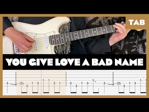 Bon Jovi - You Give Love a Bad Name - Guitar Tab | Lesson | Cover | Tutorial