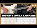 Bon Jovi You Give Love A Bad Name Guitar Tab Lesson Cover Tutorial