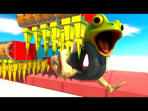 RuN FaSt BeFore ConSecuTivE SpiKeS FaLL On yOur HeaD - Animal Revolt Battle Simulator