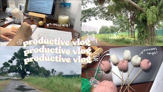 random days in my life 🌷 | studying, crocheting, running, fun stuff !!