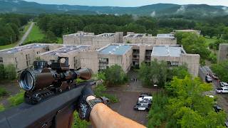 Abandoned U.S. Army Basic Training Military Base Airsoft Gameplay (XM8 + MG4 + M240)