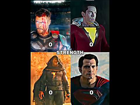 THOR vs SUPERMAN vs BLACK ADAM vs SHAZAM |#marvel #shorts #avengers #thor #EvilOmYT