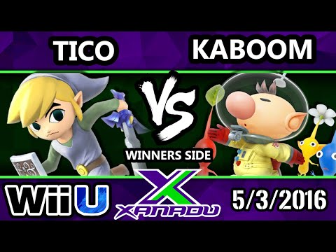 S@X 148 - Kaboom (Olimar) Vs. Tico (Toon Link) SSB4 Tournament - Smash Wii U - Smash 4