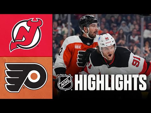 NHL Highlights | Devils vs. Flyers | November 22, 2025