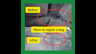 How to repair backpack ripped?/in a simple way/Tahing kamay/Inday Tess
