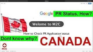 How to check  Canada PR application Status Online | Different status  