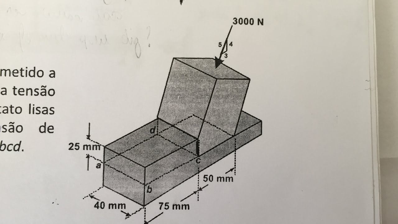 TENSÃO DE CISALHAMENTO RESISTÊNCIA DOS MATERIAIS EXERCÍCIO 1