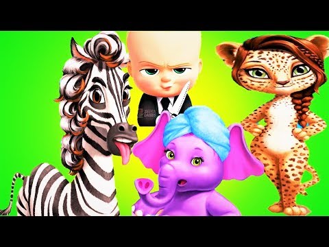Fun Animal Care Baby Games - Jungle Animal Hair Salon 2 -  Baby Fun Animal Care - Best Baby Games