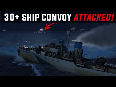 UBOAT Gameplay || Encountering a 30+ Ship Convoy and Attacking It! - YouTube