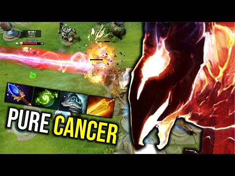 PURE CANCER..!! Imba DPS Hard Carry Phoenix Aghanim + Refresher 7.25 | Dota 2