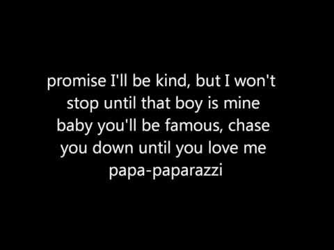 Lady Gaga - Paparazzi (lyrics)