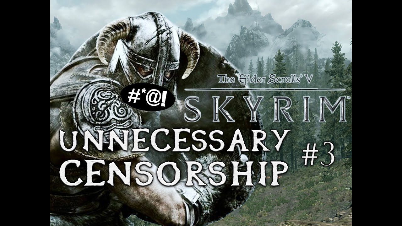 Unnecessary Censorship Of Skyrim Remains Very [BLEEP]ing Funny