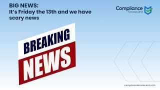 Friday the 13th  BIG SCARY NEWS