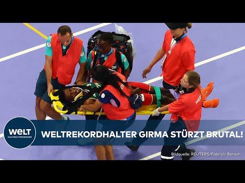 OLYMPIA IN PARIS: Schock im 3000-Meter-Finale - Favorit Girma bleibt nach Sturz regungslos liegen!