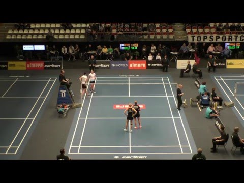 2016 Dutch Badminton Championships - WD F - Piek/Muskens vs. Barning/Tabeling - Game 1 & 2 only