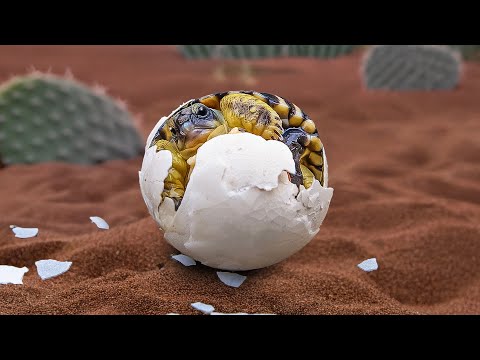 A Baby Turtle’s Very First Steps. 