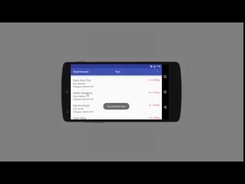Android SearchView PHP MySQL demo