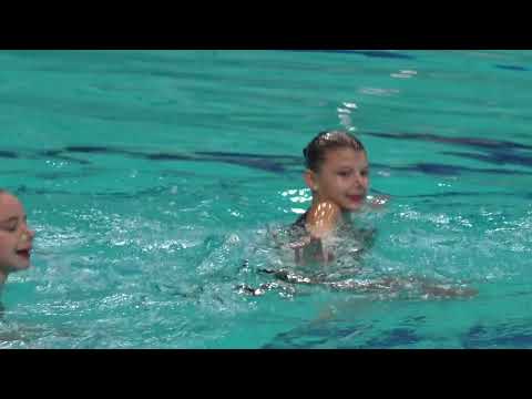 Artistic Swimming 2025 Duet Free 12 and under 4.