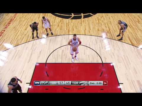 Jonas Valanciunas vs San Antonio Spurs 24.01.2017 (9Pts)