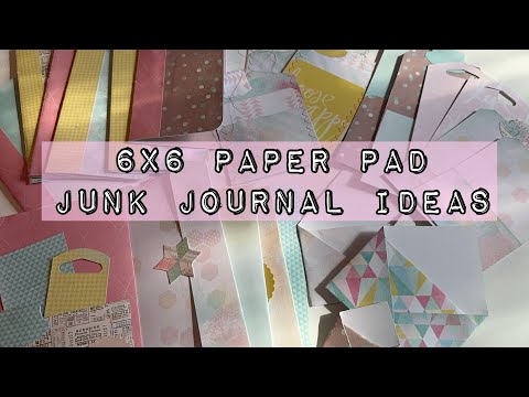 Mass make : use up an entire 6x6 paperpad to create junk journal ephemera