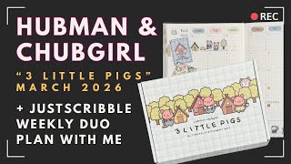Hubman & Chubgirl March Deluxe Subscription | JustScribble Weekly Duo Set-up