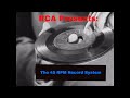 NEW RCA 45 RPM RECORD SYSTEM RECORD PLAYER PROMOTIONAL FILM VINYL RECORDS XD10544a