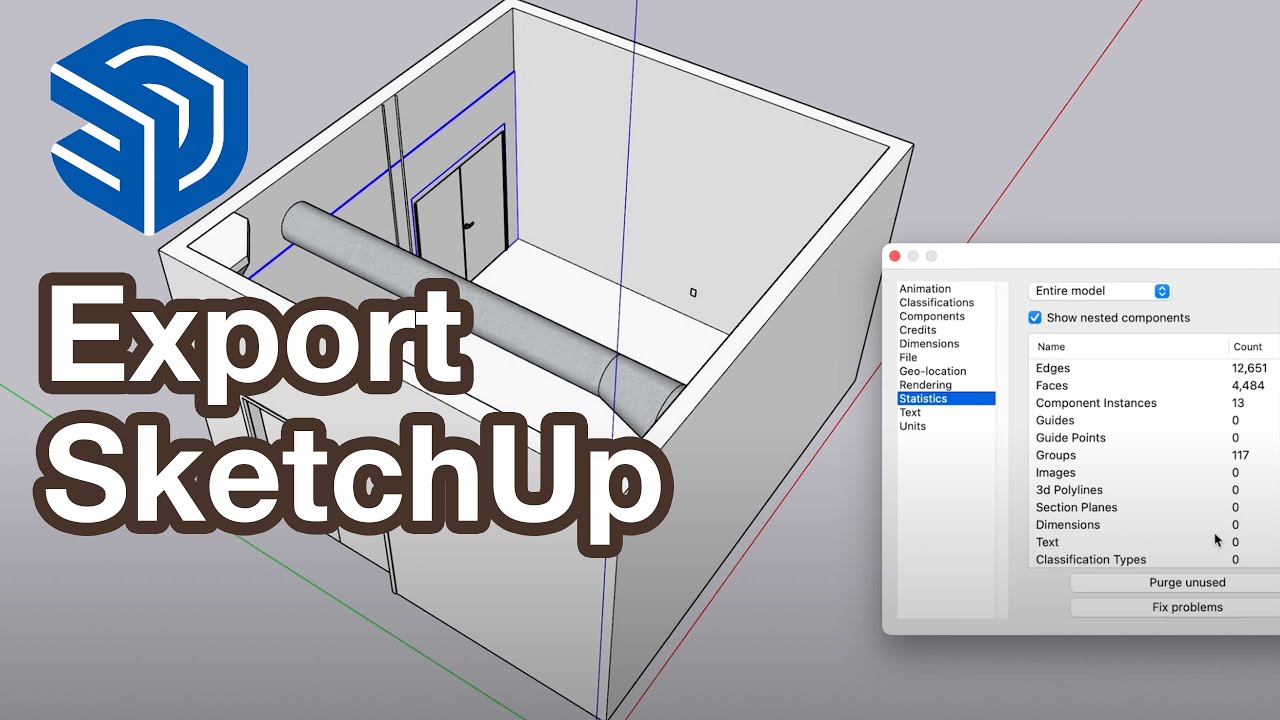 How to Export SketchUp Model