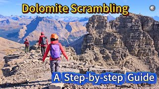 27、A full guide to scrambling the Dolomites (2784m). Climbing Dolomites requires a lot of scrambling