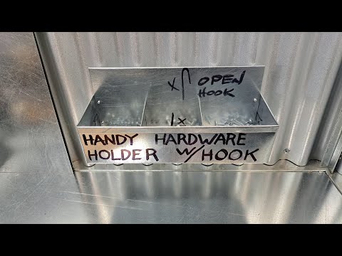 Sheet Metal is Fun! Handy Hardware Holder with a Hook.