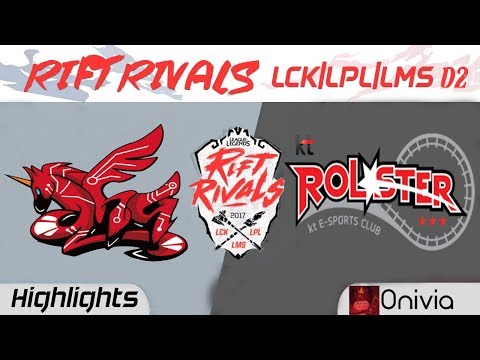 AHQ vs KT Highlights Rift Rivals LCK LPL LMS 2017 AHQ Esports vs KT Rolster Up by Onivia