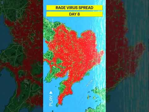 RAGE VIRUS SPREAD TIMELINE. #28weekslater #28dayslater