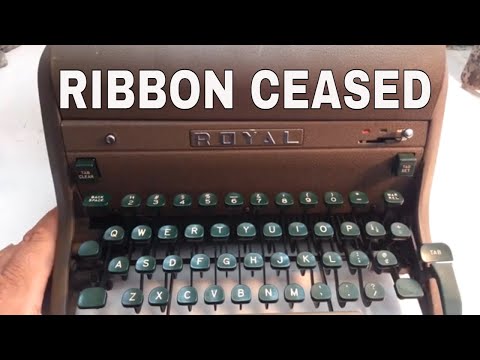 Royal HH Typewriter Ribbon Spindle Shaft Frozen, Analysis and Repair Procedure