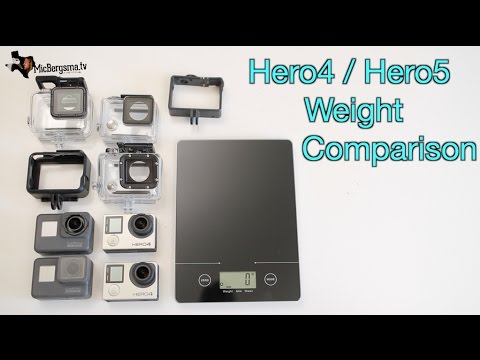 GoPro Hero5 vs Hero4 Weight Comparison - GoPro Tip #572 | MicBergsma