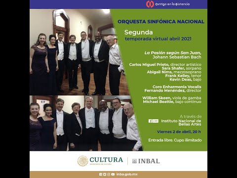 Orquesta Sinfónica Nacional: La Pasión según San Juan (Dir: Calderón) | La Ballena Azul