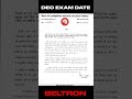 Bihar Beltron DEO Exam Date Out L BELTRON DEO Exam Date Shorts Beltron
