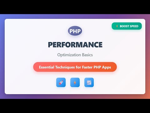 🚀 PHP Performance Optimization: Beginner's Guide to Faster Websites
