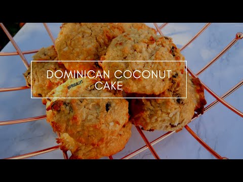 HOW TO MAKE DOMINICAN ROUGH CAKE | COCONUT CAKE| COCONUT BUNS | ROCK CAKE || FRUGALLYT
