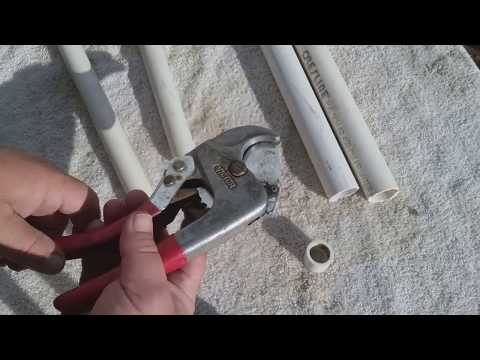 TSE Tid Bit Cutting PVC pipe with Victors