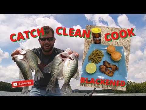 CATCH CLEAN COOK | KFRED KAJUN SEASONING | CRAPPIE RECIPE | BLACKENED FISH | FISH RECIPES