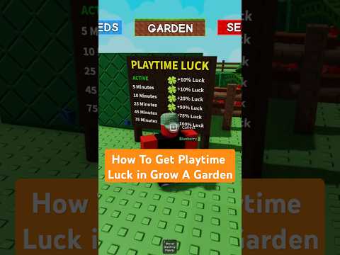 how to get playtime luck in grow a garden! #roblox #growagarden