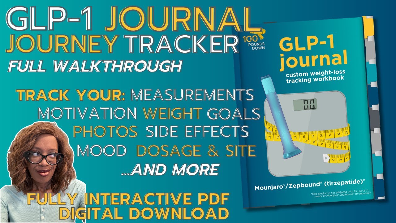 100 Pounds Down GLP-1 Journal: The Best GLP-1 Weight Loss Journey Tracker (Livestream Replay)