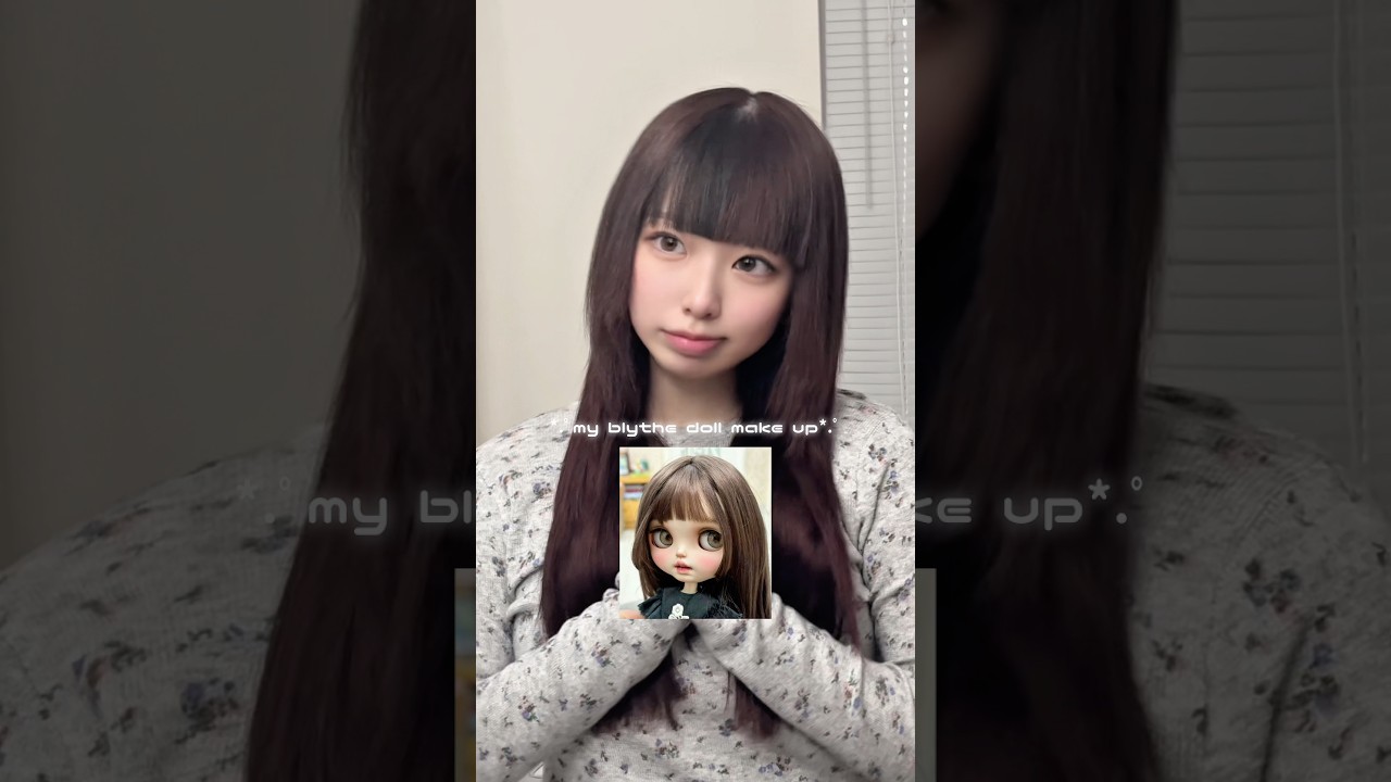 海外で流行中のドールメイクしてみた結果☆ #tiktok #shorts
