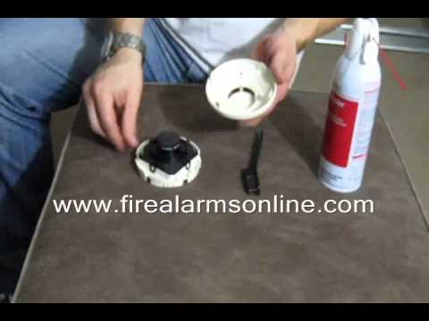 How to clean a system sensor smoke detector